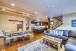 Open concept living and dining